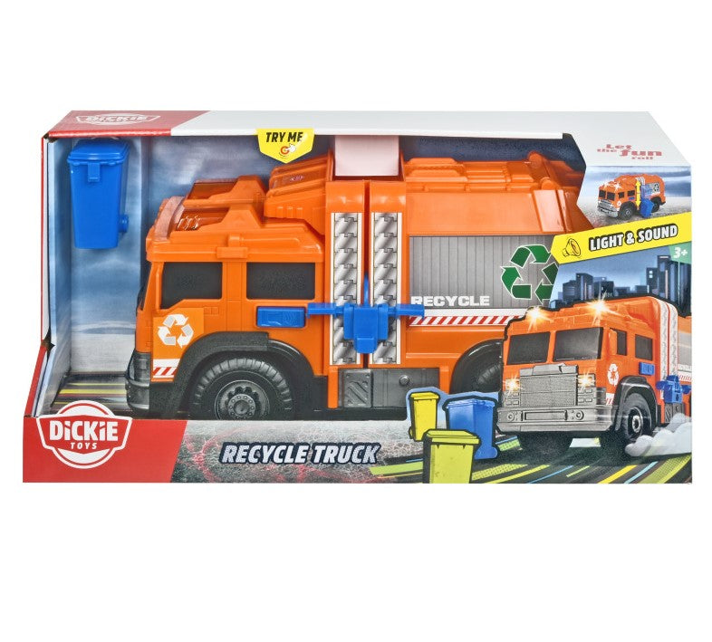 Dickie śmieciarka pomarańczowa 30cm św/dź 330-6001