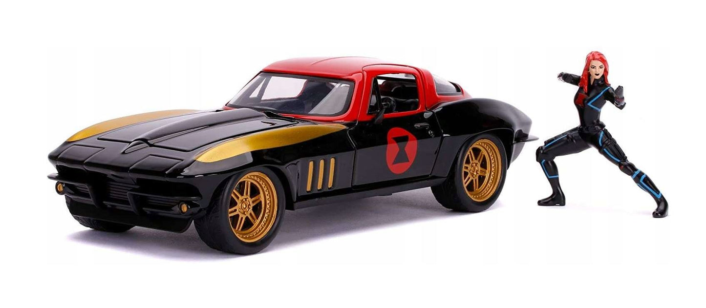JADA Black Widow 1966 Chevy Corvette 322-5014