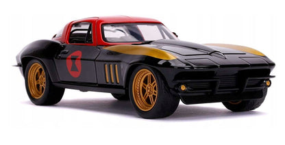 JADA Black Widow 1966 Chevy Corvette 322-5014