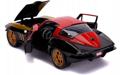 JADA Black Widow 1966 Chevy Corvette 322-5014
