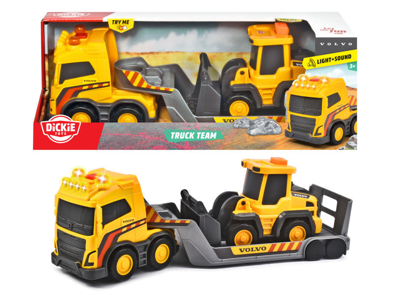 Dickie volvo truck team 32cm światło/dźwięk