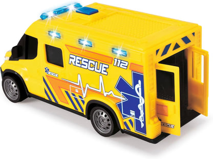 Dickie toys dickie iveco daily ambulans 18cm światło / dźwięk