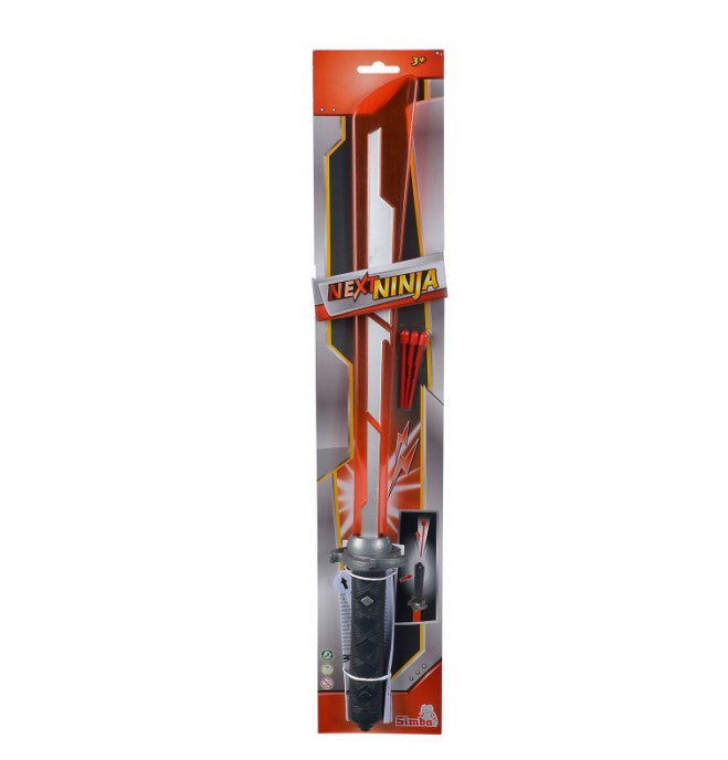 Next ninja czerwony miecz na baterie 60cm + strzałki