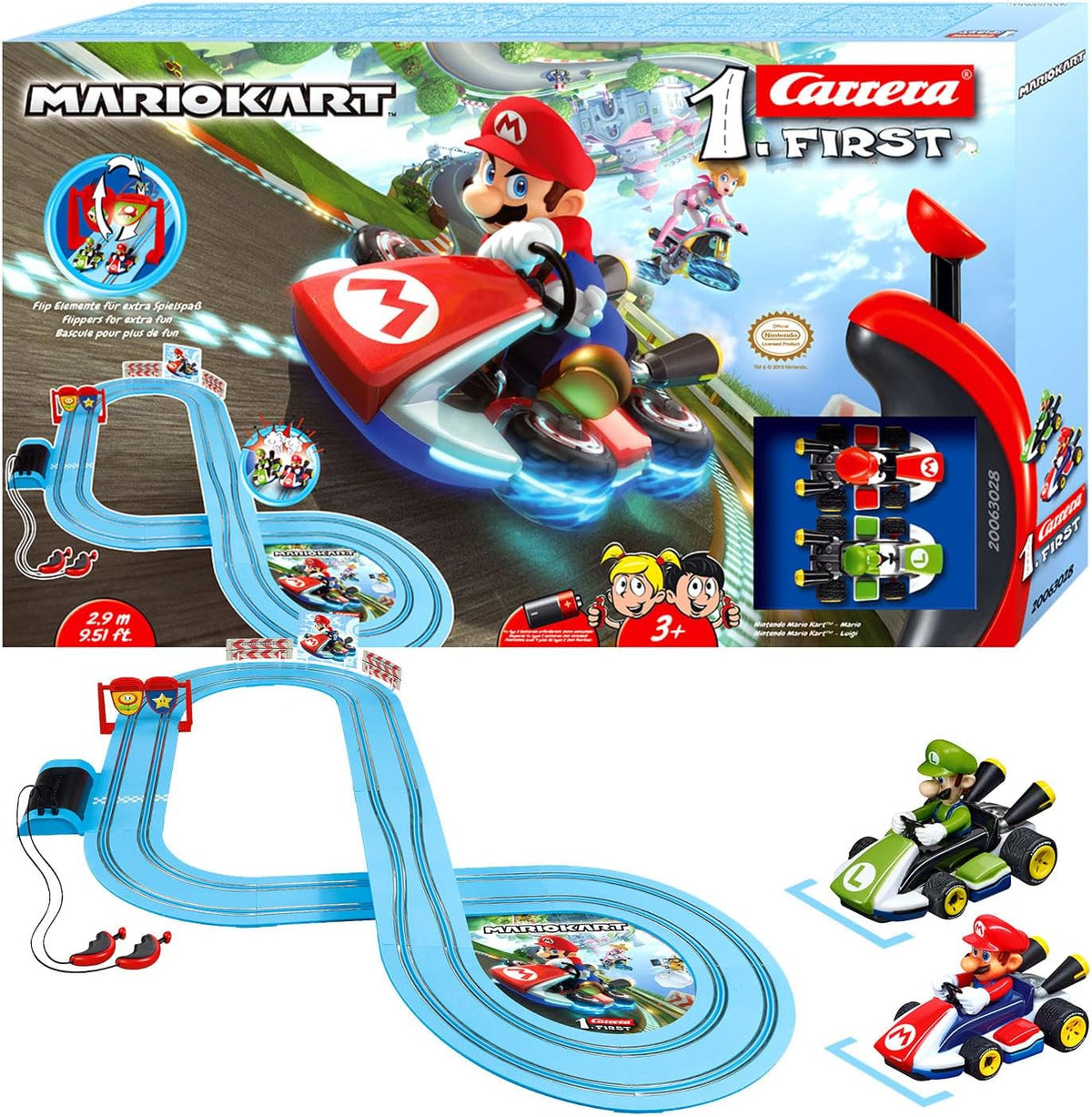 Carrera first first 1first tor nintendo mario vs luigi