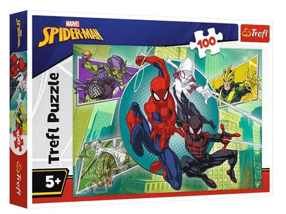 Puzzle 100 Pajęcza maska Spiderman