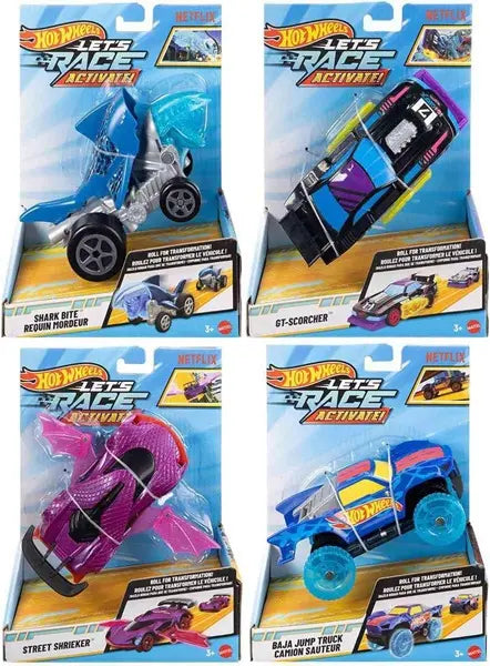 Hot Wheels, Lets Race pojazd - 4 wzory