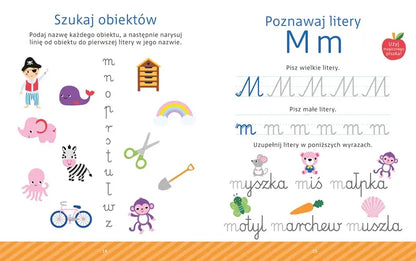 Książeczka - Mały geniusz, Wesołe literki