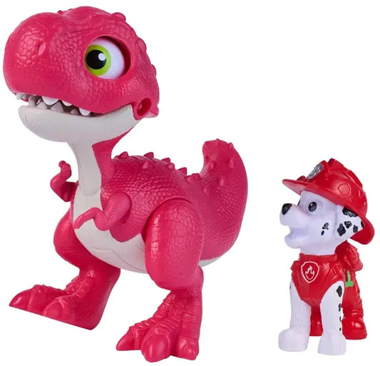 Psi Patrol Dino film, figurka dinozaur Rhubarb + Marshall