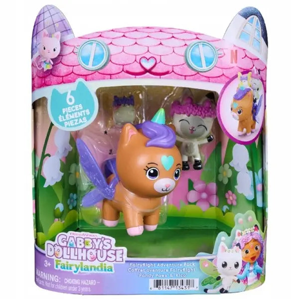 Koci Domek Gabi - figurki Kiciuś Panduś i Kiciorożec Kico