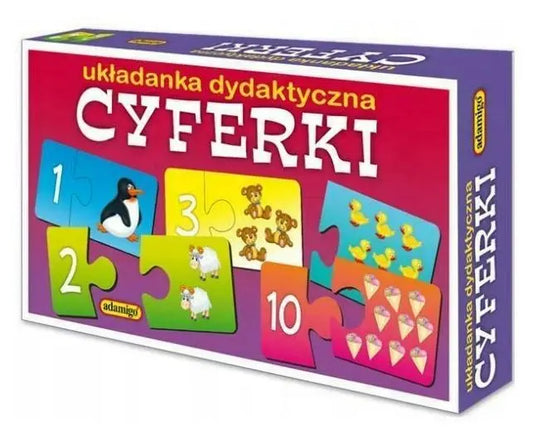 Cyferki - puzzlowa układanka dydaktyczna
