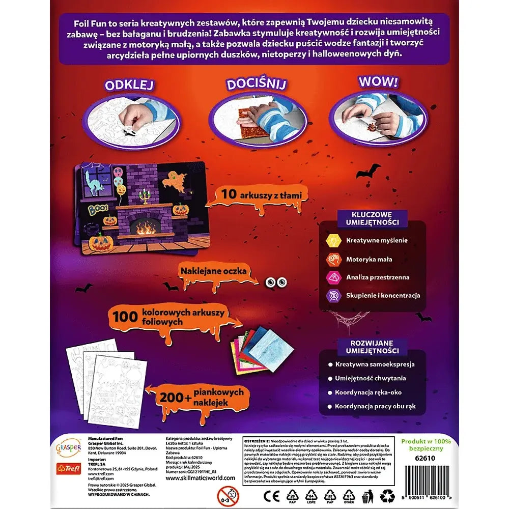 Zestaw kreatywny Skillmatics Foil Fun - Upiorna Zabawa