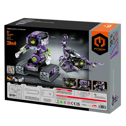 Immaster inteligentny robot programujący zdalnie sterowany 3w1 458 elementów