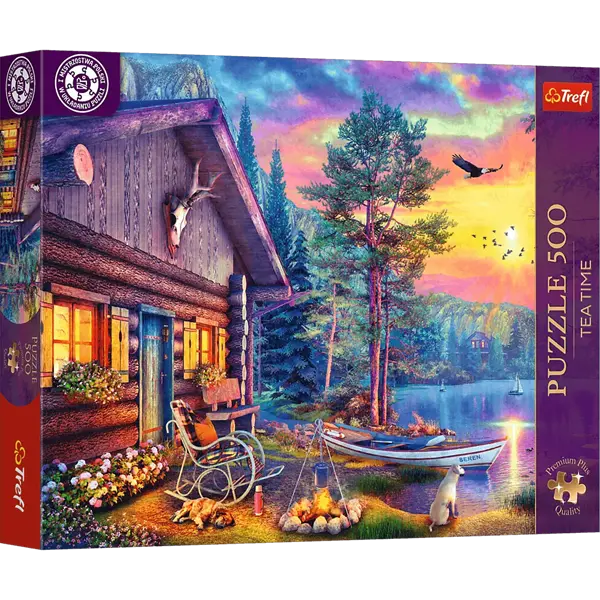 PUZZLE 500 PremPlus TeaTime Przystań o zach..37617