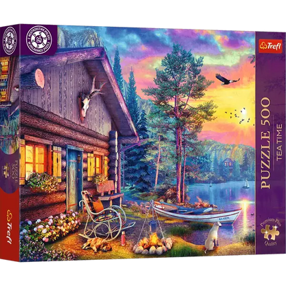 PUZZLE 500 PremPlus TeaTime Przystań o zach..37617