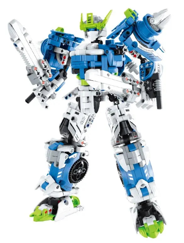 Immaster klocki mecha wojownik niebieski 941elementów