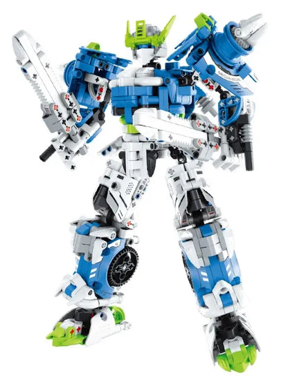 Immaster klocki mecha wojownik niebieski 941elementów