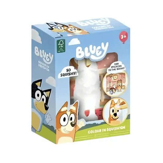 Bluey pokoloruj figurkę gniotka - 2 wzory
