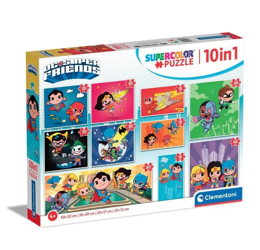 Clementoni puzzle 10w1 SuperKolor DC Comics