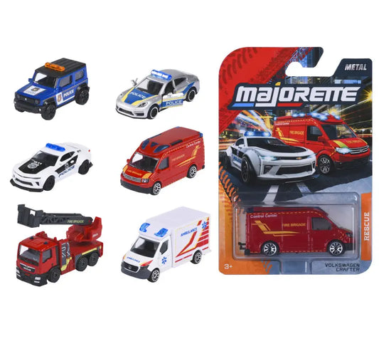 Majorette - pojazdy SOS 6 rodzajów