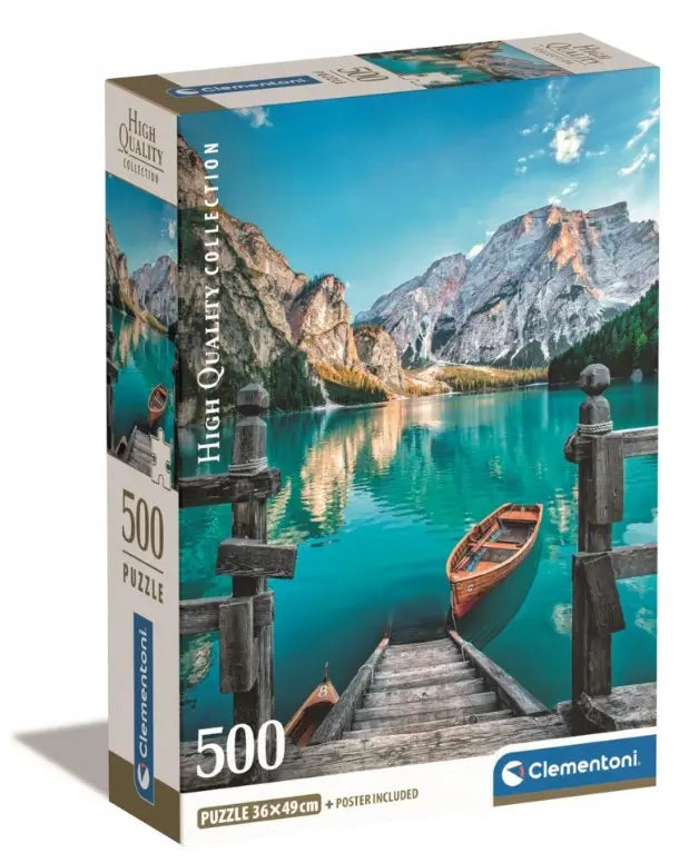CLE puzzle 500 Compact Braies Lake 35538