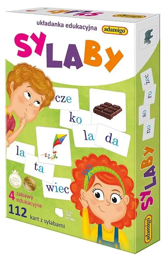 Sylaby - układanka edukacyjna