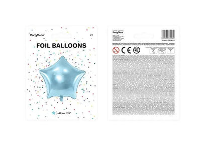 Balon foliowy gwiazda błękitny 48 cm