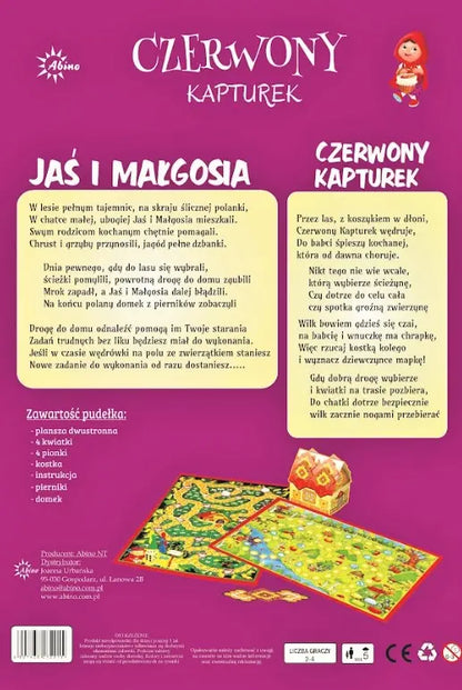 Gra 2w1 czerwony kapturek jaś i małgosia