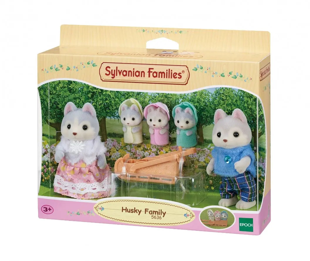 Sylvanian families rodzina piesków husky