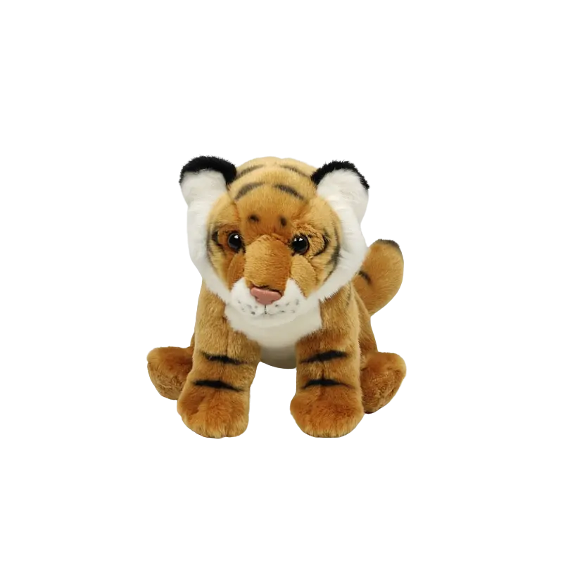 Maskotka tygrys brązowy siedzący 25cm