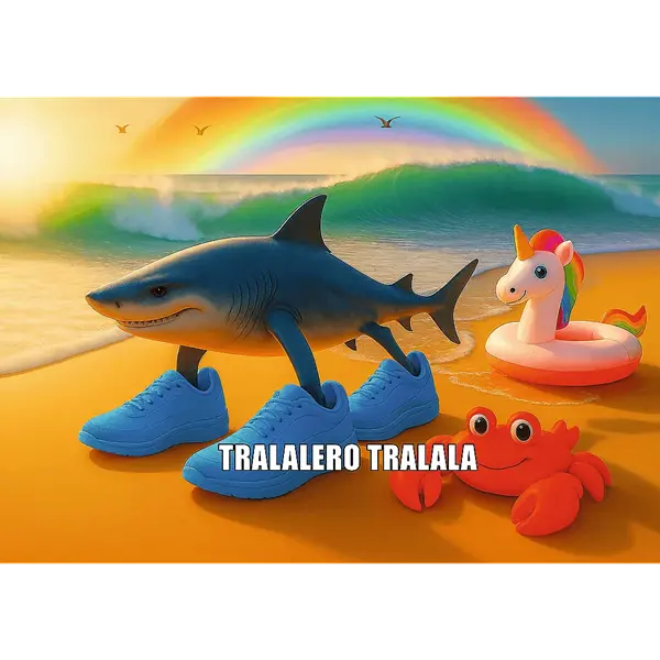 Puzzle 200 el. BrainRots, Tralalero Tralala