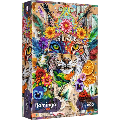 Puzzle 600 el. Flamingo by Trefl, Kolaż inspiracji