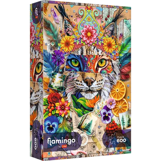 Puzzle 600 el. Flamingo by Trefl, Kolaż inspiracji