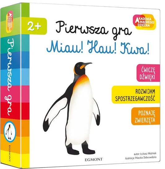 Akademia mądrego dziecka: pierwsza gra miau! hau! kwa!