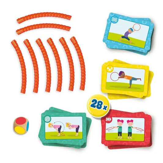 Hula hoop do jogi + karty z ćwiczeniami
