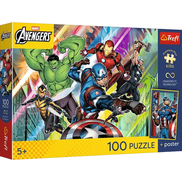 PUZZLE 100 PremPlus Kids Potęga i moc 16552