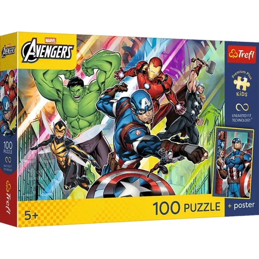 PUZZLE 100 PremPlus Kids Potęga i moc 16552