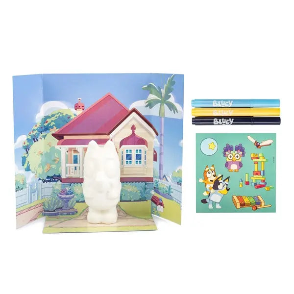 Bluey pokoloruj figurkę gniotka - 2 wzory