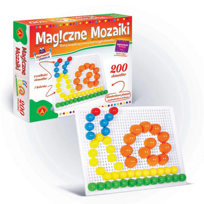 Magiczne mozaiki - kreatywność i edukacja 200 elementów 06582