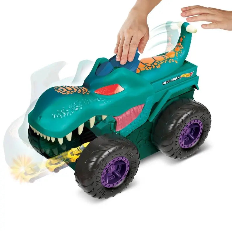Hot Wheels Monster Truck pożeracz aut mega Wrex