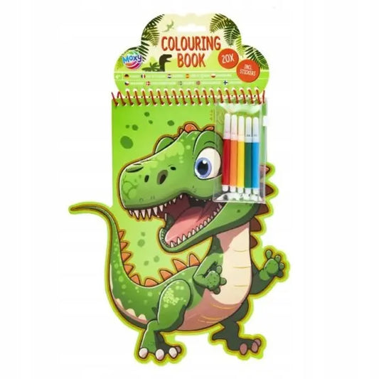 Kolorowanka dinozaur, 20 arkuszy