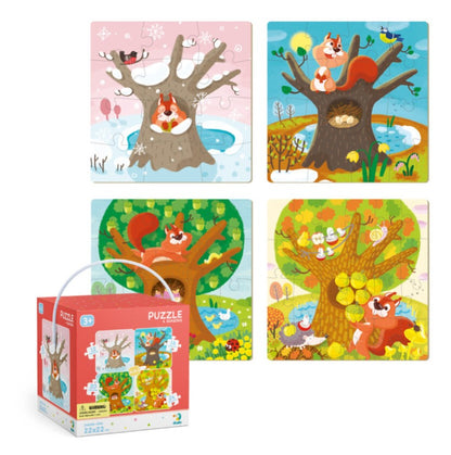 Puzzle 4w1 Pory Roku DOB0125 40318