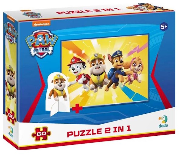 Puzzle 60el Paw Patrol z figurk.DOB5567 05567