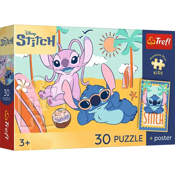 PUZZLE 30 PremPlus Kids Uśmiech Stitcha 18341