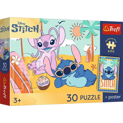 PUZZLE 30 PremPlus Kids Uśmiech Stitcha 18341