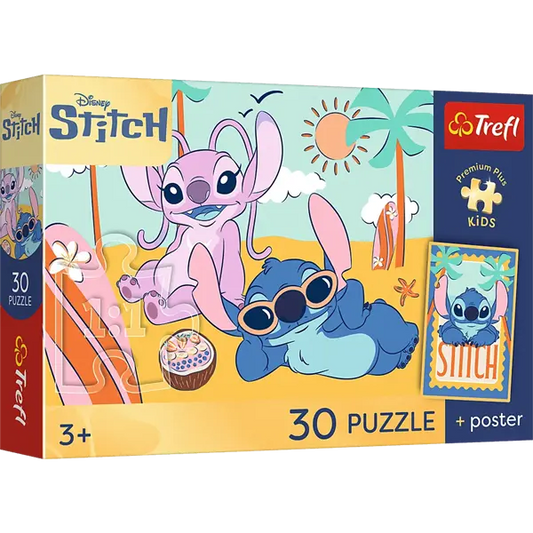 PUZZLE 30 PremPlus Kids Uśmiech Stitcha 18341