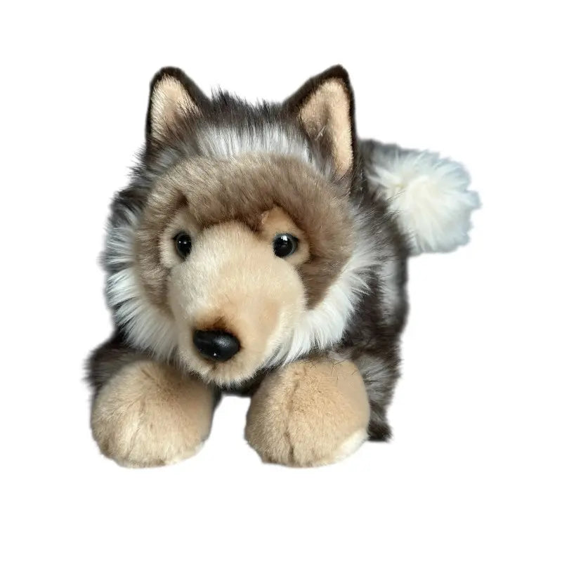Pluszowy wilk leżący 30cm
