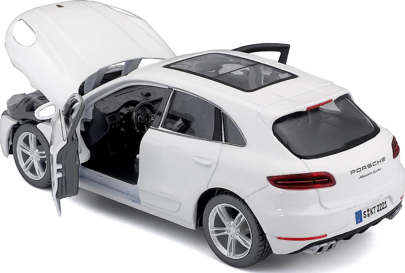 BBU 1:24 Porsche Macan White 21077WT