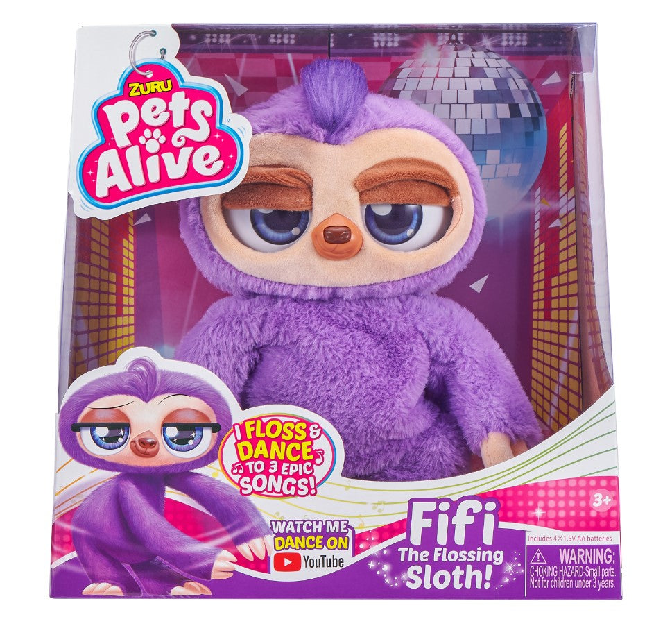 ZURU Pets Alive Leniwiec Fifi tańczący 9516 02302