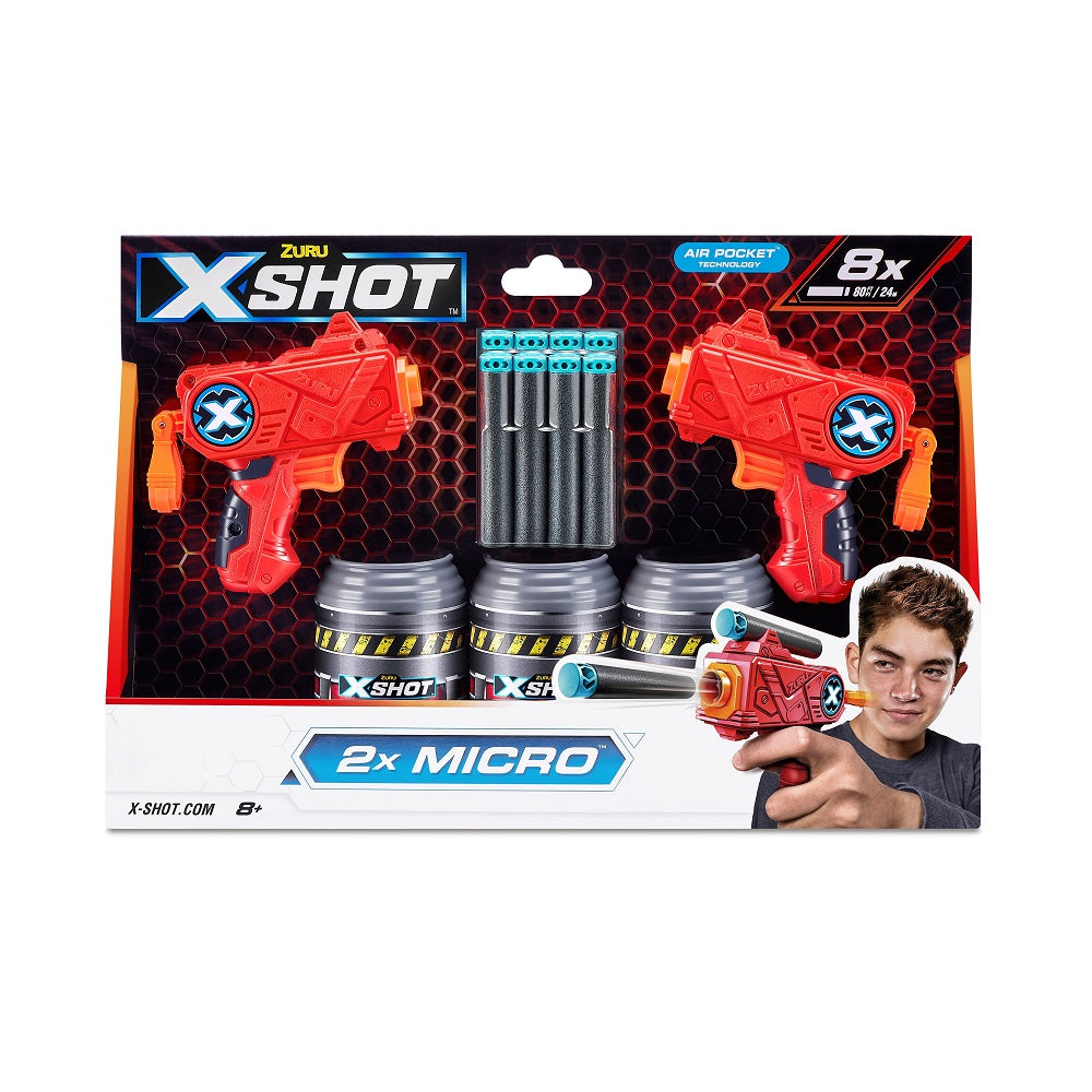 ZURU X-SHOT Double Micro 3 puszki 3621 22003