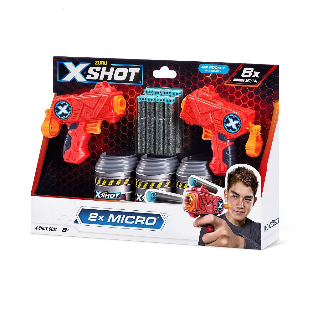 ZURU X-SHOT Double Micro 3 puszki 3621 22003
